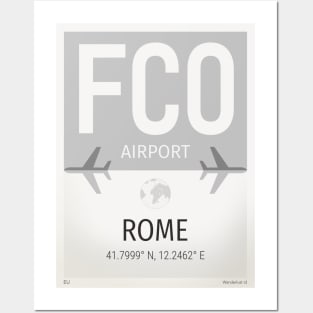 FCO Rome airport Posters and Art